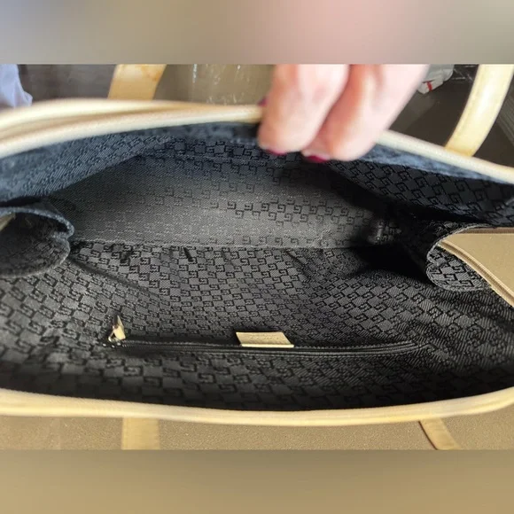 Gucci Vintage Leather Tote Bag Beige - Picture 7 of 12